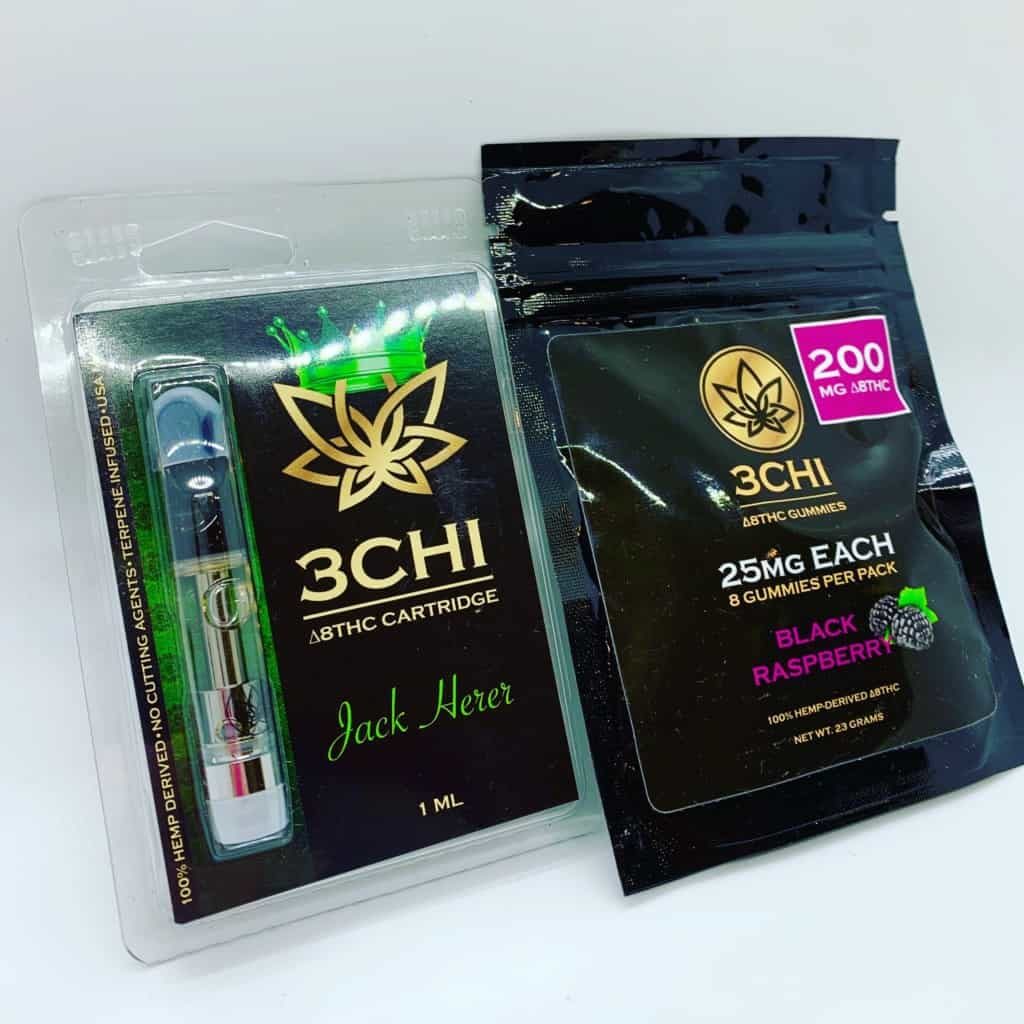 3CHI Detla 8 Gummies and Vape Cart